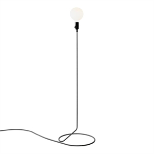 Design House Stockholm Cord Gulvlampe Uden Pære Sort