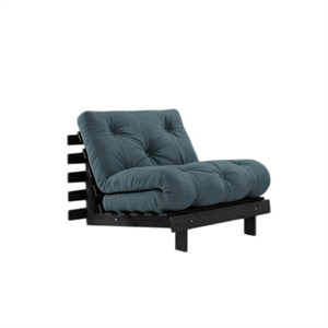 Karup Roots Sovesofa Med Madras 90x200 Black Night/Petroleum