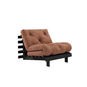 Karup Roots Sovesofa Med Madras 90x200 Black Night/Clay Brown