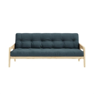 Karup Grab Sofa Med 5-Lags Madras Petrol Blue/Raw