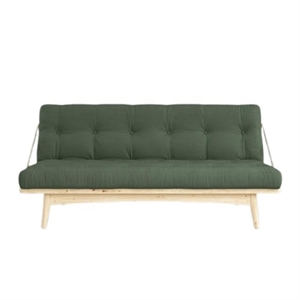 Karup Folk Sofa Med 5-Lags Madras 756 Olive Green/Raw