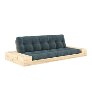 Karup Base Sovesofa Med Sidekasse & 5-Lags Madras Klar/Pale Blue