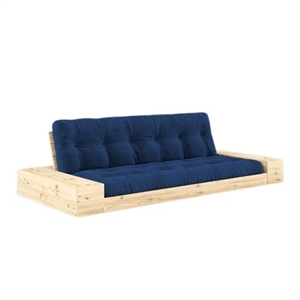 Karup Base Sovesofa Med Sidekasse & 5-Lags Madras Klar/Royal Blue