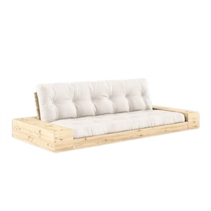 Karup Base Sovesofa Med Sidekasse & 5-Lags Madras Klar/Natural