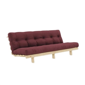 Karup Lean Sovesofa Med Alpha Madras 130x200 Bordeaux/Raw