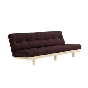 Karup Lean Sovesofa Med Alpha Madras 130x200 Brun/Raw