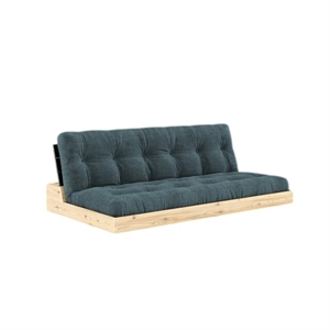 Karup Base Sovesofa Med 5-Lags Madras Black Night/Pale Blue