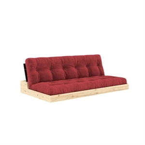 Karup Base Sovesofa Med 5-Lags Madras Black Night/Ruby Red