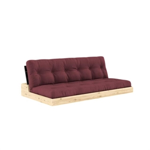 Karup Base Sovesofa Med 5-Lags Madras Black Night/Bordeaux