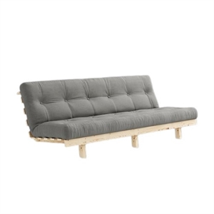 Karup Lean Sovesofa Med Alpha Madras 130x200 Grå/Raw