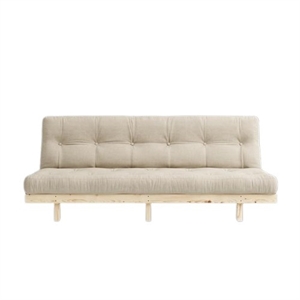 Karup Lean Sovesofa Med 5-Lags Madras 130x190 Beige/Raw