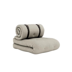 Karup Buckle-Up Lænestol M. Madras & Bælte 914 Linen/Brun