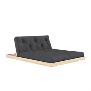 Karup Flip Sovesofa Med Madras 140x200 Mørkegrå/Raw