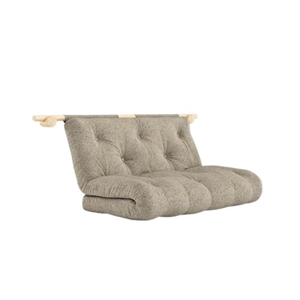 Karup Hooked Sovesofa Med Madras 135x200 Raw/641 Warm Sand
