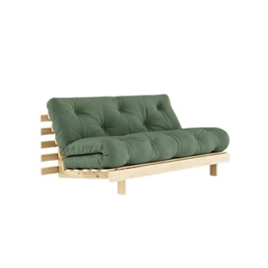 Karup Roots Sovesofa Med Madras 160x200 756 Olive Green/Raw