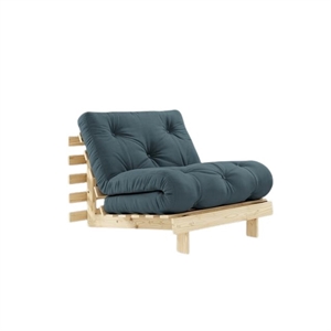 Karup Roots Sovesofa Med Madras 90x200 757 Petrol Blue/Raw