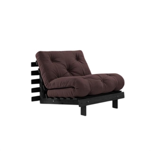 Karup Roots Sovesofa Med Madras 90x200 Black Night/Brun