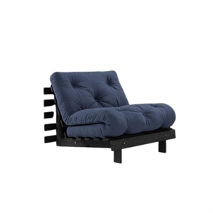 Karup Roots Sovesofa Med Madras 90x200 Black Night/Navy