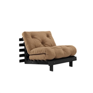Karup Roots Sovesofa Med Madras 90x200 Black Night/Mocca