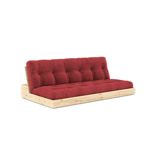 Karup Design Base Sovesofa Med 5-Lags Madras Klar/Ruby Red