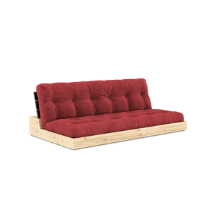 Karup Design Base Sovesofa Med 5-Lags Madras Black Night/Ruby Red