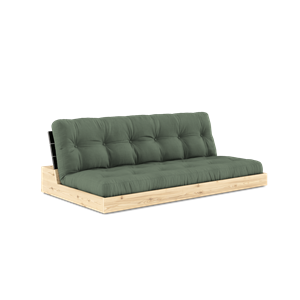 Karup Design Base Sovesofa Med 5-Lags Madras Black Night/Oliven Grøn