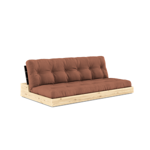 Karup Design Base Sovesofa Med 5-Lags Madras Black Night/Clay Brown