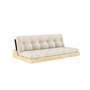 Karup Base Sovesofa Med 5-Lags Madras Black Night/Linned