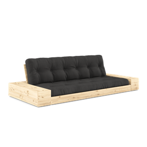 Karup Design Base Sovesofa Med Sidekasse & 5-Lags Madras Klar/Mørkegrå