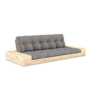 Karup Design Base Sovesofa Med Sidekasse & 5-Lags Madras Klar/Grå