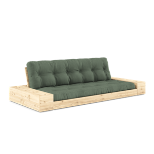 Karup Design Base Sovesofa Med Sidekasse & 5-Lags Madras Klar/Oliven Grøn