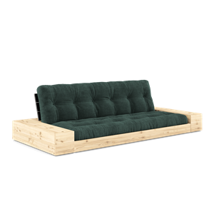 Karup Design Base Sovesofa Med Sidekasse & 5-Lags Madras Black Night/Seaweed