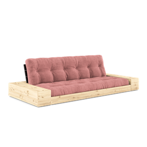 Karup Design Base Sovesofa Med Sidekasse & 5-Lags Madras Black Night/Sorbet Pink