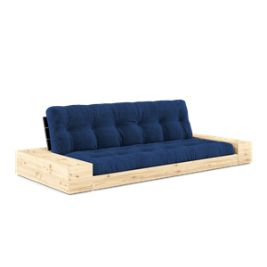 Karup Design Base Sovesofa Med Sidekasse & 5-Lags Madras Black Night/Royal Blue