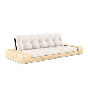 Karup Design Base Sovesofa Med Sidekasse & 5-Lags Madras Black Night/Natural