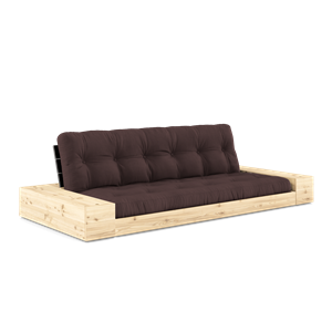 Karup Design Base Sovesofa Med Sidekasse & 5-Lags Madras Black Night/Brun