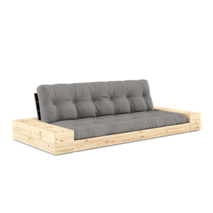 Karup Design Base Sovesofa Med Sidekasse & 5-Lags Madras Black Night/Grå