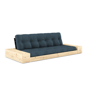 Karup Design Base Sovesofa Med Sidekasse & 5-Lags Madras Black Night/Petroleum