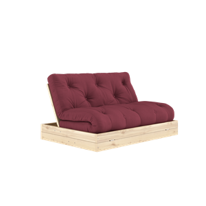 Karup Design Flip Sovesofa Med Madras 140x200 Bordeaux/Klarlakeret