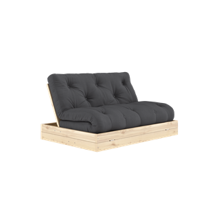 Karup Design Flip Sovesofa Med Madras 140x200 Mørkegrå/Klarlakeret