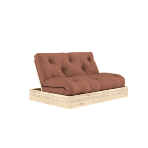 Karup Design Flip Sovesofa Med Madras 140x200 Clay Brown/Klarlakeret