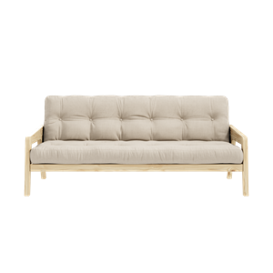 Karup Design Grab Sofa M. 5-Lags Madras 747 Beige/Klarlakeret