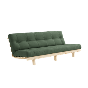 Karup Design Lean Sovesofa Med Alpha Madras 130x200 Oliven Grøn/Raw