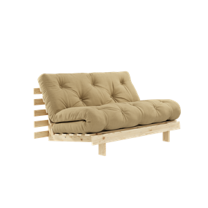 Karup Design Roots Sovesofa M. Madras 140x200 758 Wheat Beige/Fyrretræ