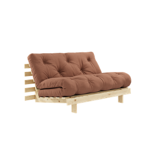 Karup Design Roots Sovesofa M. Madras 140x200 759 Clay Brown/Fyrretræ