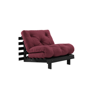 Karup Design Roots Sovesofa Med Madras 90x200 Black Night/Bordeaux