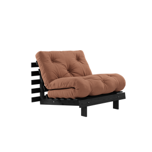 Karup Design Roots Sovesofa Med Madras 90x200 Black Night/Clay Brown