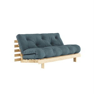 Karup Roots Sovesofa 160x200 Raw/757 Petrol Blue