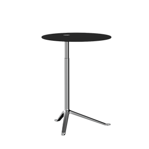Fritz Hansen Little Friend KS11 Sidebord Justerbar Højde Sort/Poleret Aluminium