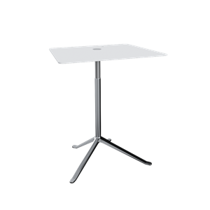 Fritz Hansen Little Friend KS13 Sidebord Justerbar Højde Hvid/Poleret Aluminium